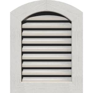 27'' x 41'' Round Top Primed Rough Sawn Western Red Cedar Wood Paintable Gable Louver Vent Functional