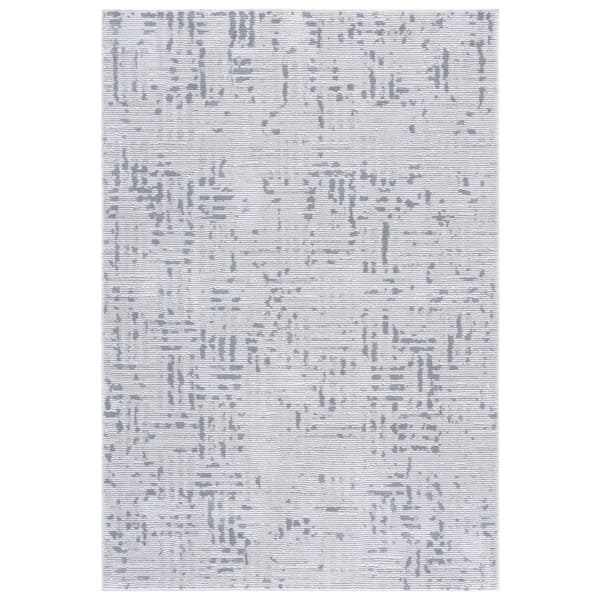Slate 5 ft. x 8 ft. Light Gray/Gray Abstract Modern Area Rug