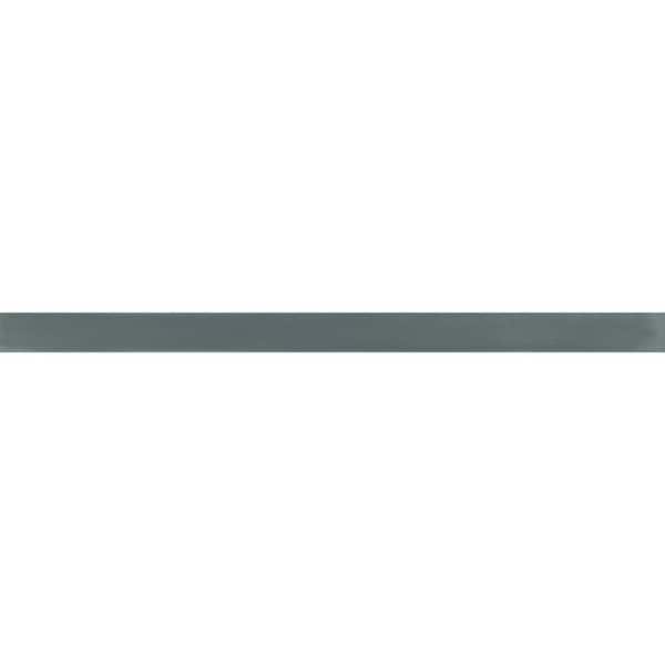 Taj Marine Satin Glazed Ceramic Quarter Round Wall Trim, 0.6 in. x 10 in. (0.069 sq. ft./Piece)