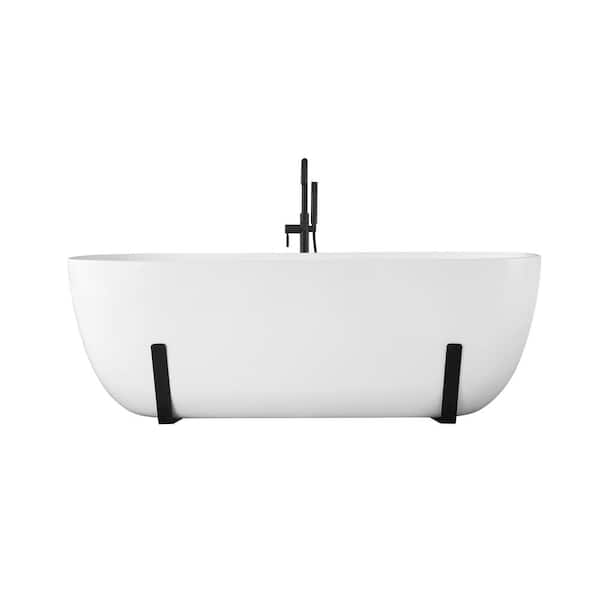 OVE Decors Sayuri 63 in. Freestanding Flatbottom Soaking