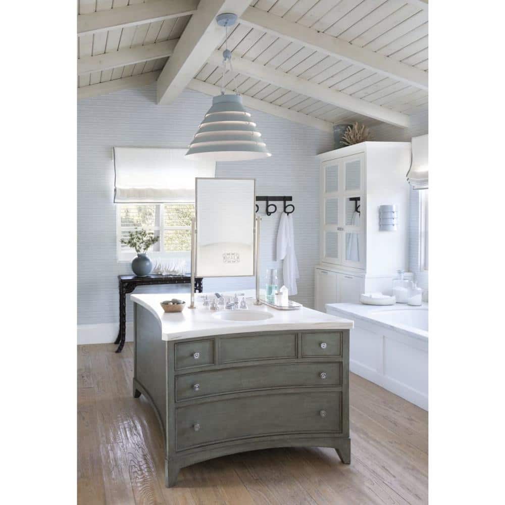 Maliblue Matte Enamel 24'' Industrial Globe Pendant Light
