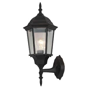 Mark Black Motion Sensing Dusk to Dawn Outdoor Hardwired Coach Sconce