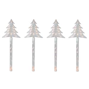 3-Count 60-Light LED Twinkling Twig Tree Pure White Pathmakers by Brite Star 