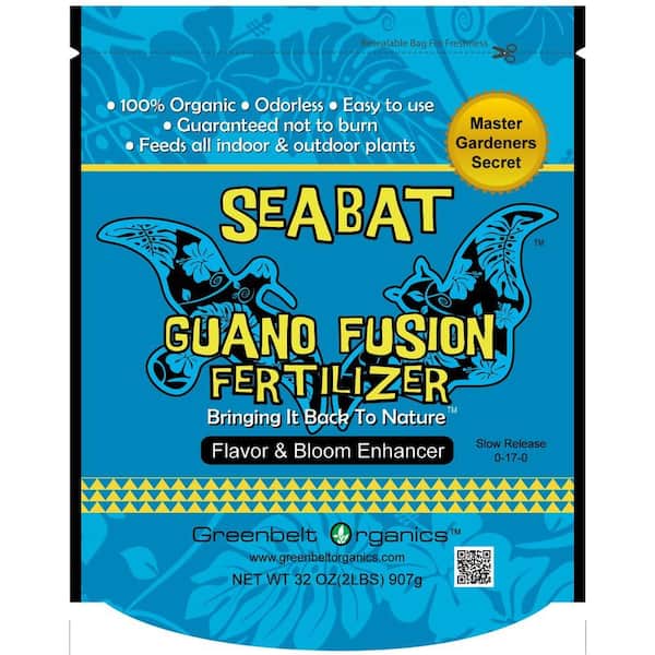 Greenbelt Organics Sea Bat Fusion Guano 2 lb. Organic Granular Fertilizer