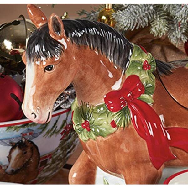 Certified International Homestead Christmas 12 in. Earthenware 3-D