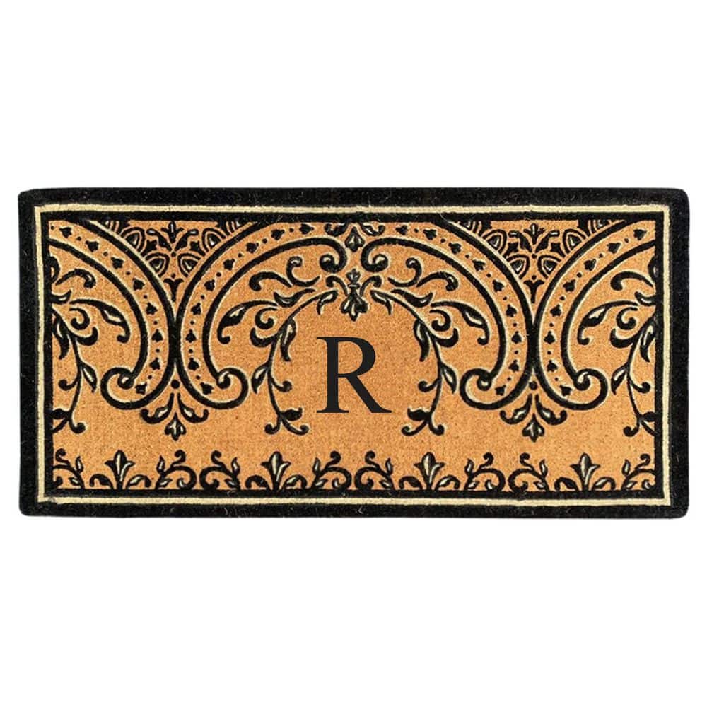 Heavy Duty Coir Easton 36 in. x 72 in. Monogrammed R Door Mat price history on PriceWatchPro
