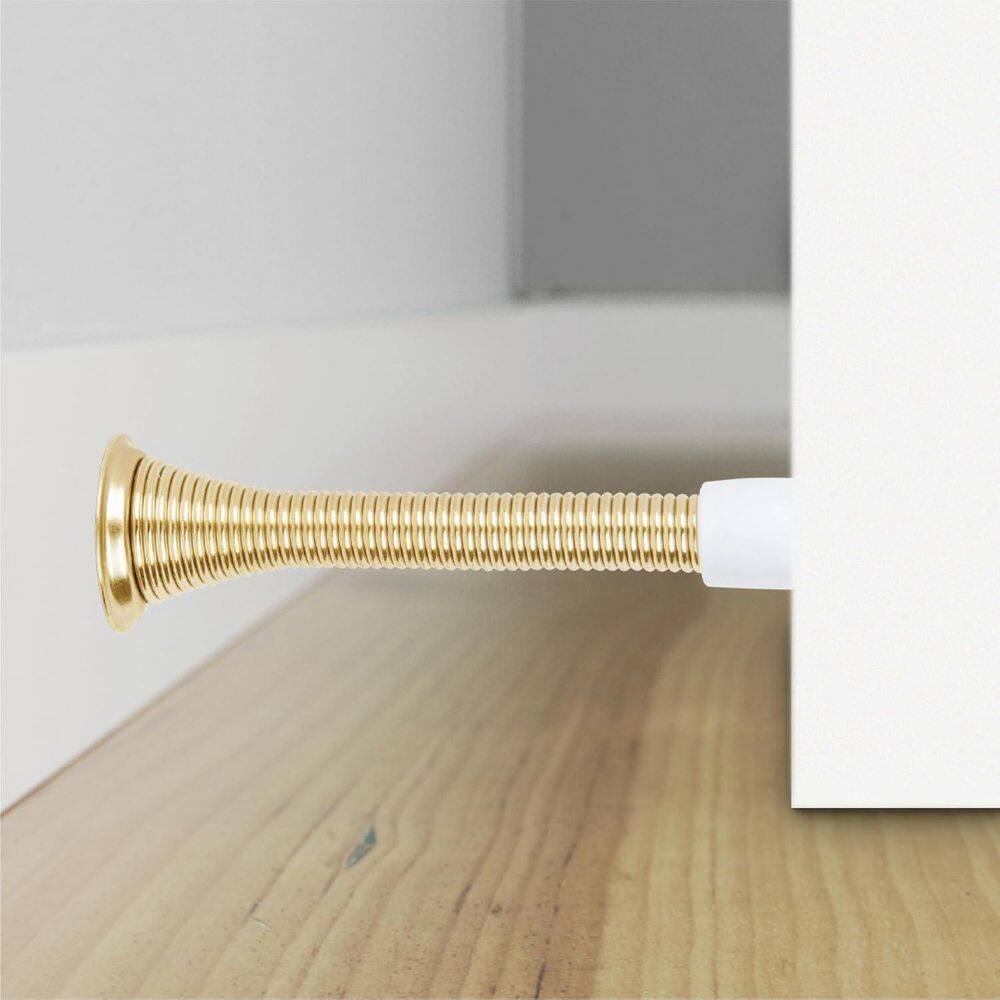 Spring Door Stopper with Rubber Tip : Flexible Spring Bumper : Wall Protection : Easy Installation price history on PriceWatchPro