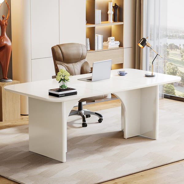 TRIBESIGNS WAY TO ORIGIN Halseey 63 in. Rectangular White