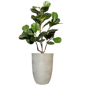 37" High Artificial Fig Tree With Fiberstone Planter