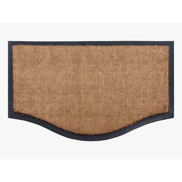 Rubber-Cal 2-ft x 5-ft Brown Rectangular Indoor or Outdoor Nature Door Mat  in the Mats department at