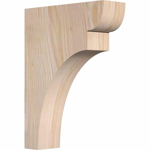 Ekena Millwork 3-1/2 in. x 12 in. x 16 in. Douglas Fir Yorktown Smooth Corbel