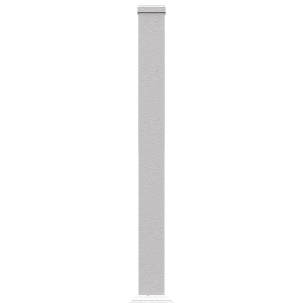 Pegatha Contemporary 1-7/8 in. x1-7/8 in. x39 in. Powder Coated Aluminum Welded Post Kit - White Textured