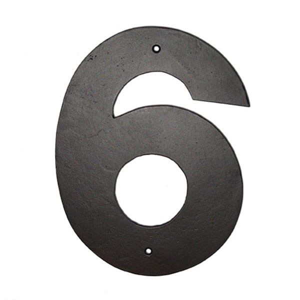 24 in. Helvetica House Number 6