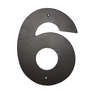 4 in. Helvetica House Number 6