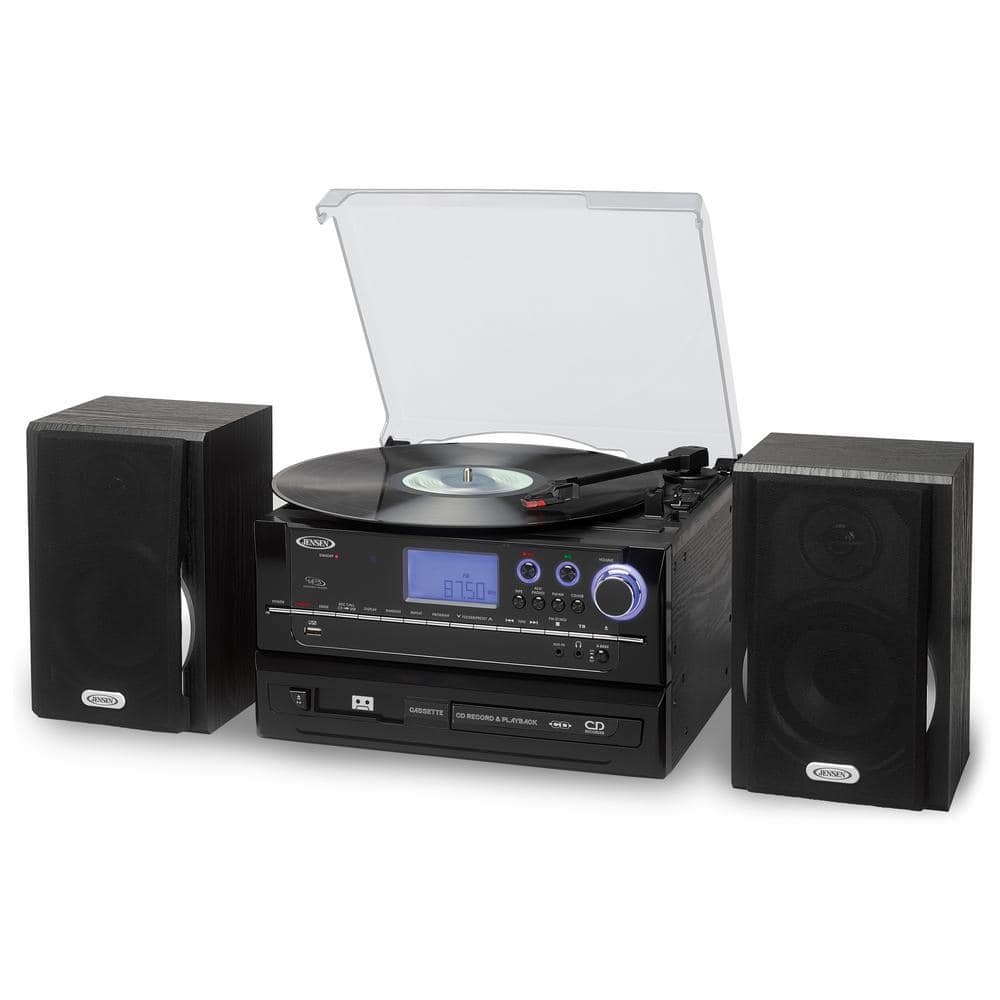 TechPlay TCP2916WD 3-Speed Record Player Turntable AM/FM Radio MP3 Encoding wood 