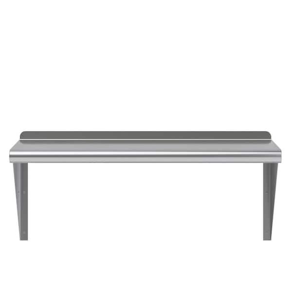 WENKO 21430100 Wall Shelf Large Classic - Fixing Without Drilling