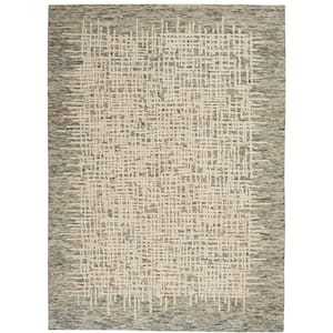 Vail Ivory/Multi 4 ft. x 6 ft. Contemporary Area Rug