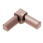 Rondec Satin Copper Anodized Aluminum 1/2 in. x 1 in. Metal 90° Double-Leg Inside Corner