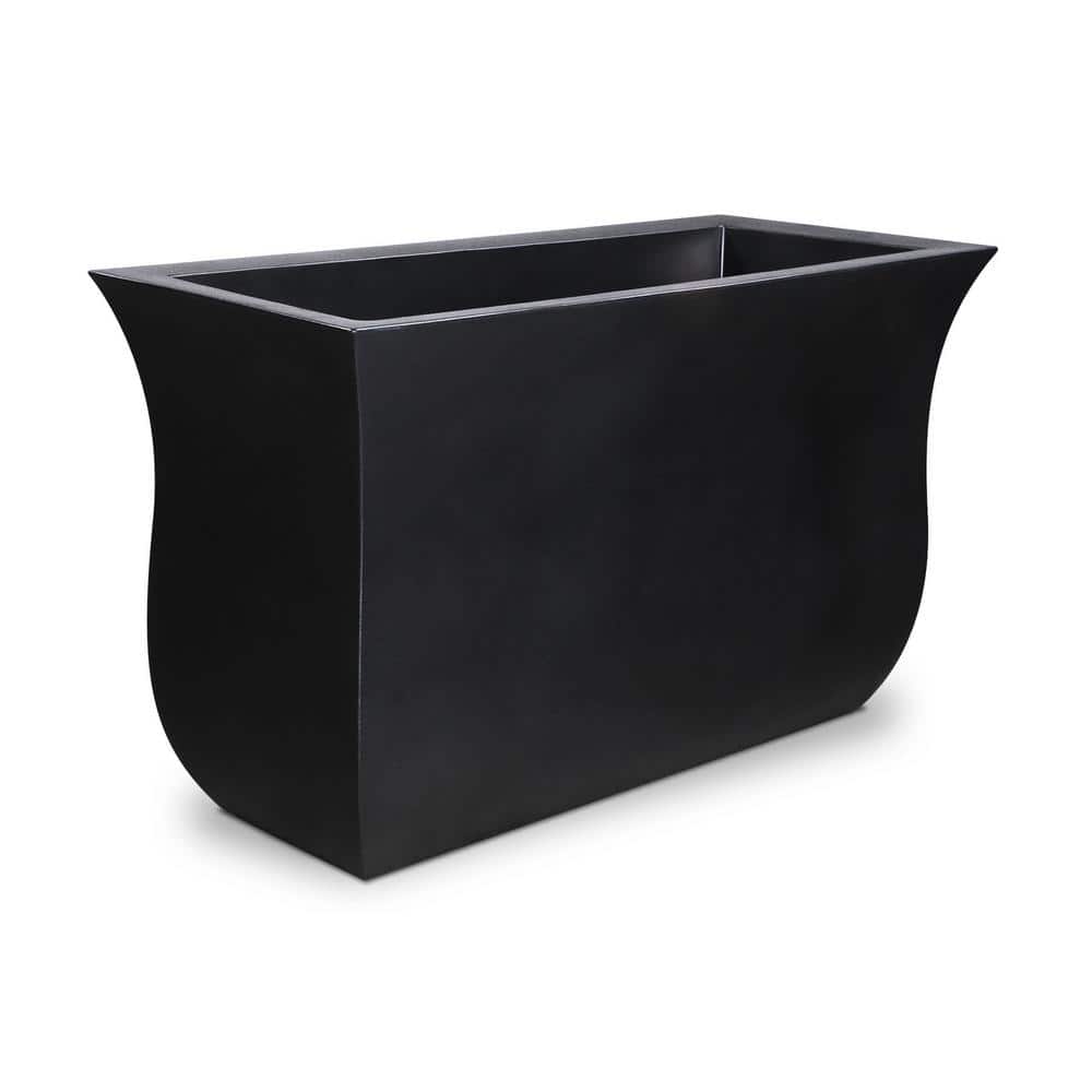 Valencia 36 in. x 16 in. x 22 in. Black Long Polyethylene Planter price history on PriceWatchPro