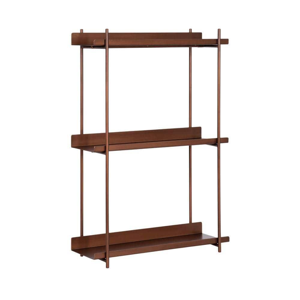 Kate and Laurel Dominic 20 in. W x 7 in. D Bronze Metal Decorative