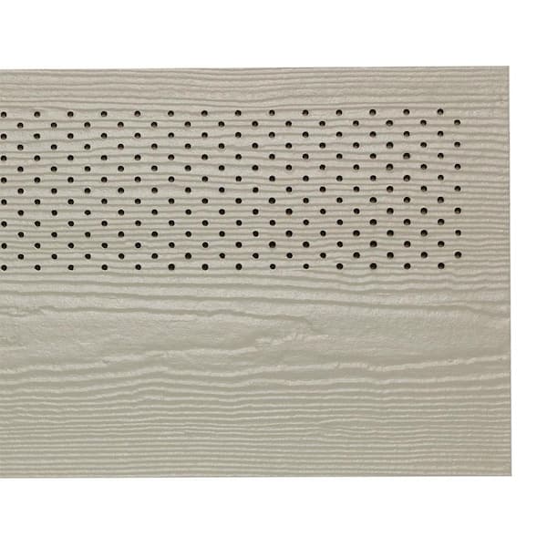 Hardie Soffit HZ10 12 in. x 144 in. Primed Fiber Cement Vented Smooth Soffit Panel