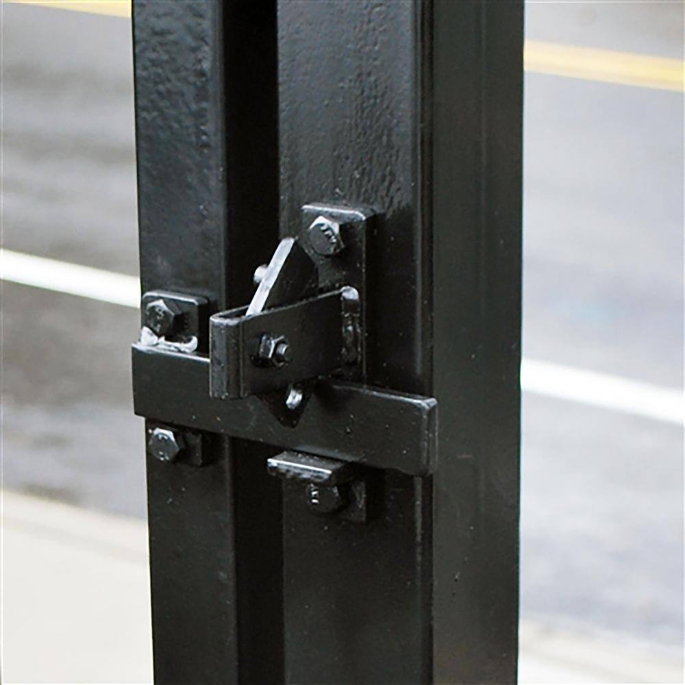 Black Iron Universal Gate Door Flip Latch