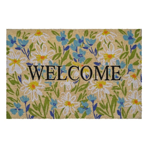Calloway Mills Field of Daisy Welcome Doormat 30 in. x 48 in.