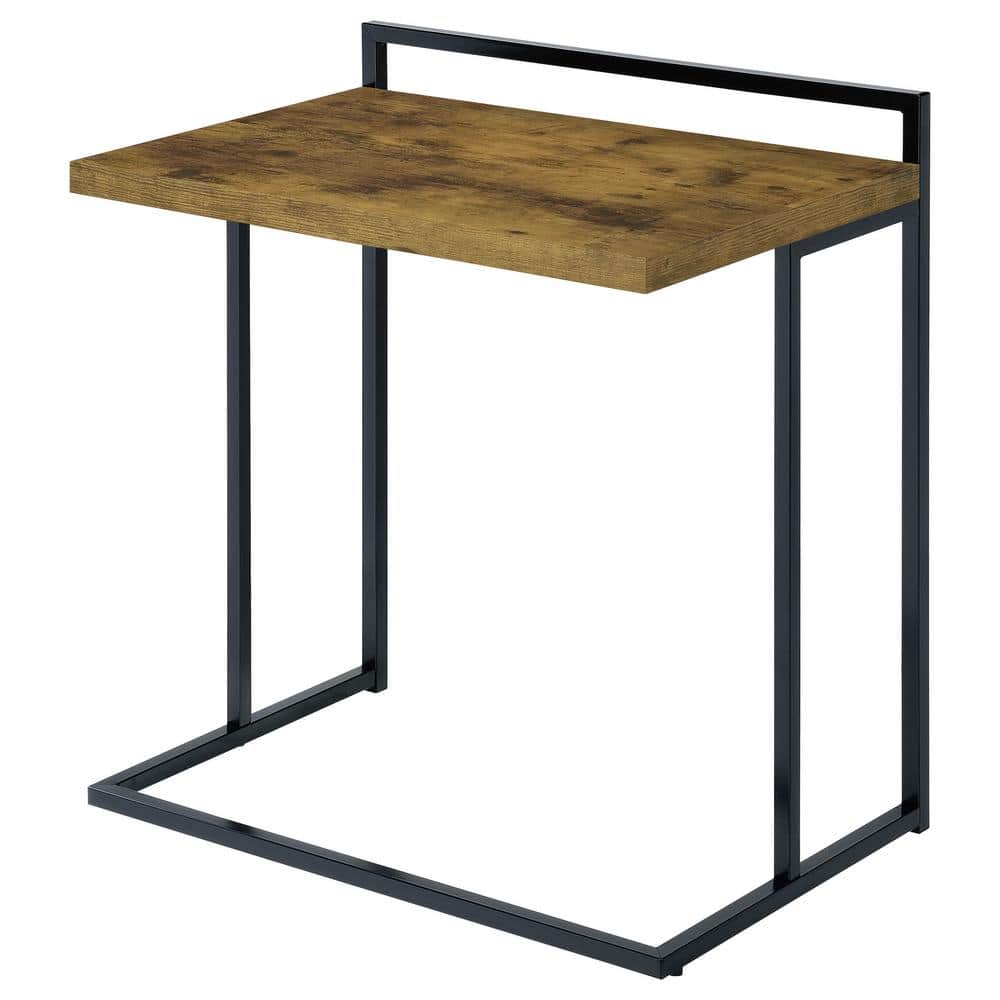 Dani 23.5'' Antique Nutmeg & Black Modern Snack Table