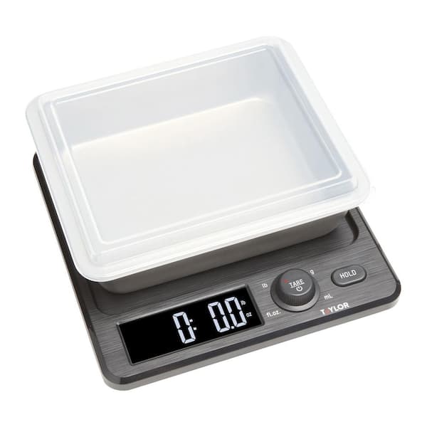 Taylor Precision Products Digital Food Scale with Storage Container and Lid