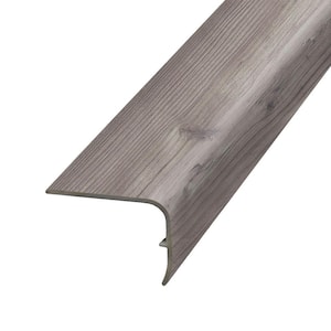 Lakebed 1.32 in. Thick x 1.88 in. Wide x 78.7 in. Length Vinyl Stair Nose Molding