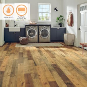 XP+ 10 mm T x 6.14 in. W Smoked Umber Oak Waterproof Laminate Wood Flooring (483.6 sq. ft./pallet)