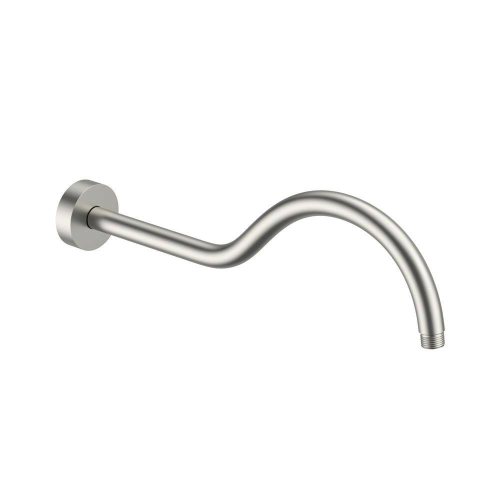 17-Inch Brushed Stainless Steel Wall Shower Arm