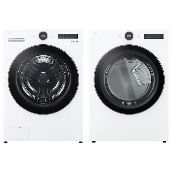 5.0 cu. ft. Smart Front Load Washer with AI Digital Dial and 7.4 cu. ft. Dryer with TurboSteam Set