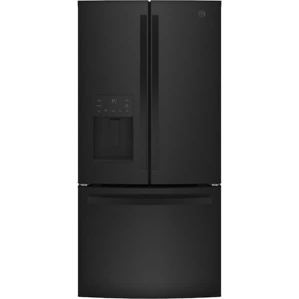 GE 23.7 cu. ft. French Door Refrigerator in Black, ENERGY STAR