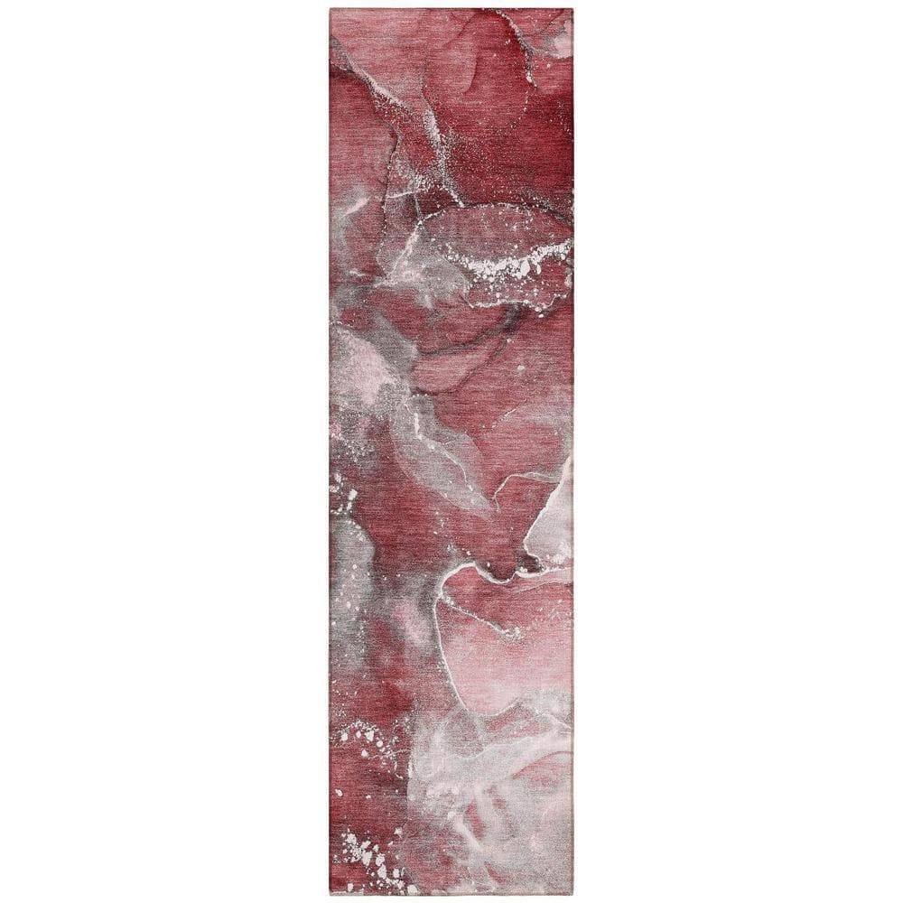 Merlot 2 ft. x 8 ft. Woven Abstract Polyester Runner Indoor/Outdoor Area Rug price history on PriceWatchPro