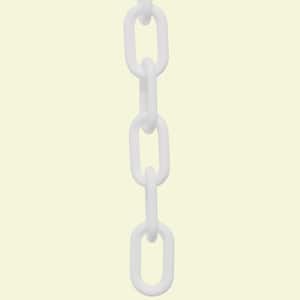 3 in. (#10 mm to 76 mm) x 25 ft. Plastic Chain in White