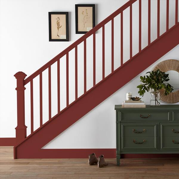 BEHR 6-1/2 in. x 6-1/2 in. #PPU2-02 Red Pepper Matte Interior Peel