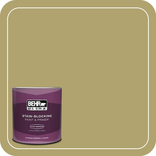BEHR ULTRA 1 qt. Home Decorators Collection #HDC-WR15-10 Green Bean Casserole Extra Durable Eggshell Enamel Interior Paint & Primer