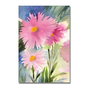 47 in. x 30 in. "Aster Shadow" by Sheila Golden Printed Canvas Wall Art