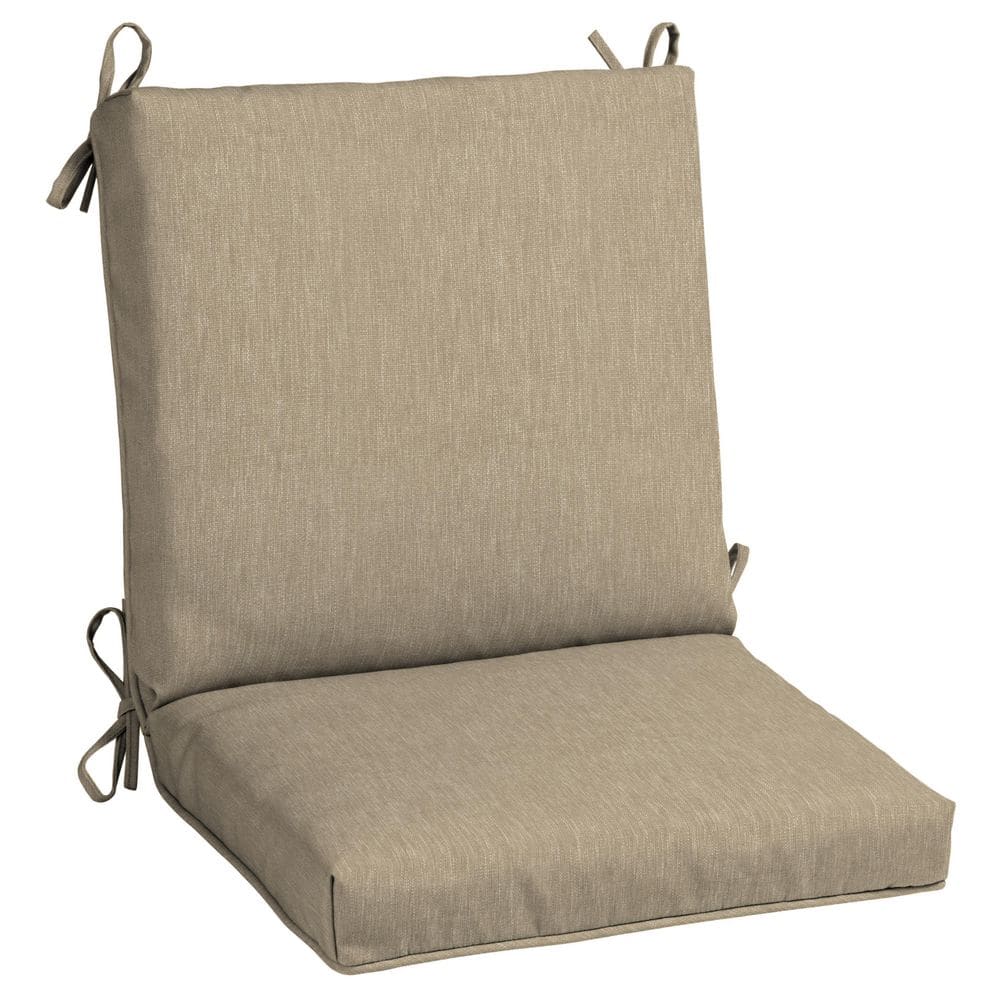 Home decorators collection 19 x 17 outdoor 2025 dining chair cushion in standard marona latte