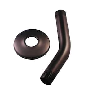 6 in. Brass Shower Arm with Flange, Oil Rubbed Bronze