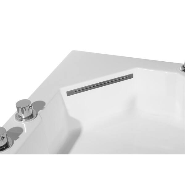 Ariel Platinum 59 In Acrylic Right, Ariel Platinum Whirlpool Bathtub