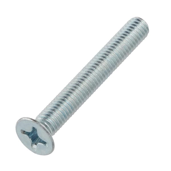 Everbilt M6-1.0x45mm Zinc Flat Head Phillips Drive Machine Screw 1-Piece