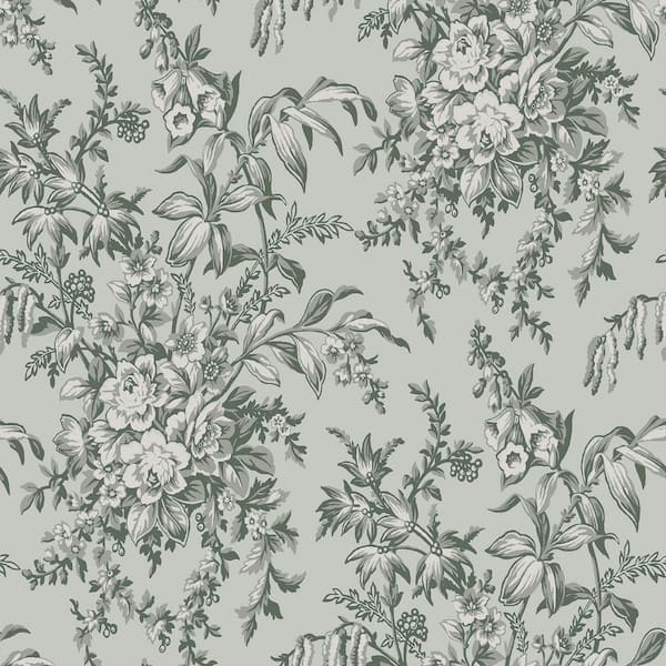 Laura Ashley Picardie Sage Removable Wallpaper Sample