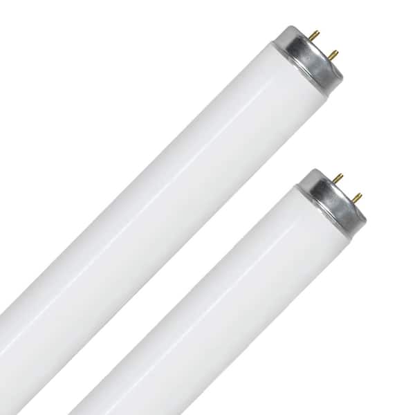 Feit Electric 20-Watt 2 ft. T12 G13 Linear Fluorescent Tube Light Bulb, Cool White 4100K (2-Pack)