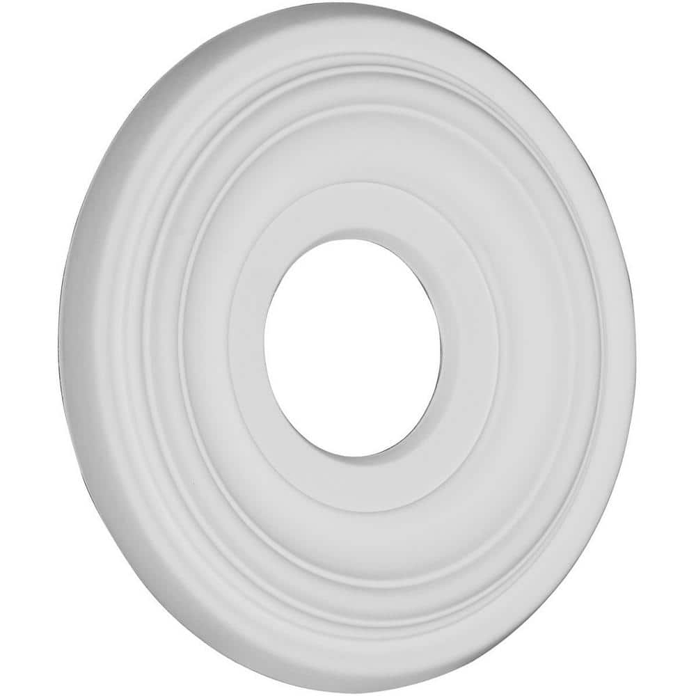 Primed White Circular Ceiling Medallion, 11.5" Diameter