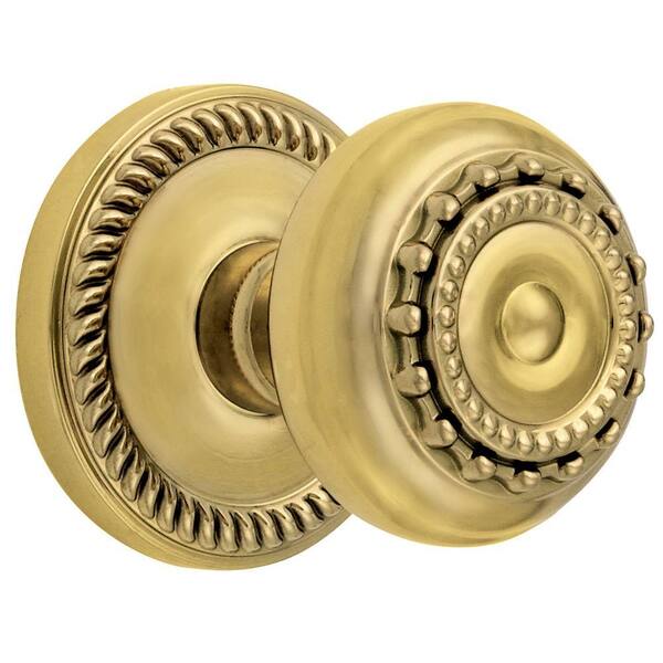 Grandeur Newport Rosette Lifetime Brass with Passage Parthenon Knob