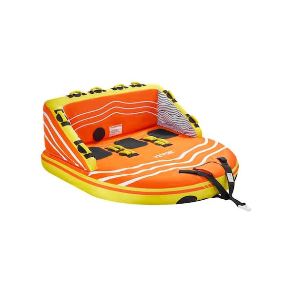 Towable Tube for Boating, 1-3 Riders Inflatable Boat Tubes and Towables, 510 lbs. Water Sport Towable Tube