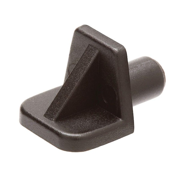 Everbilt 8-Pieces 5 mm Black Nylon Shelf Support
