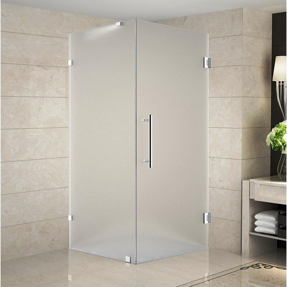 Aston Aquadica 32 in. x 32 in. x 72 in. Frameless Hinged Square